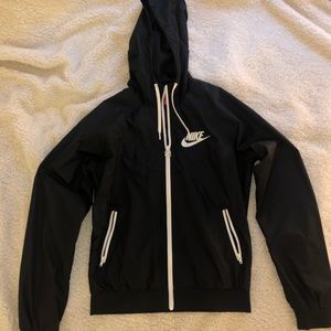 Black Nike rain jacket